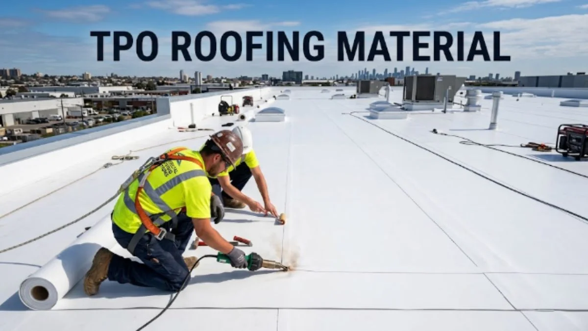 TPO roofing material