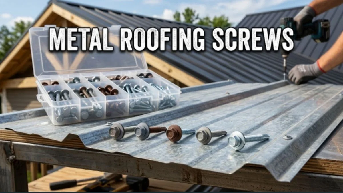 Metal Roofing Screws: Types, Placement, Spacing, and Installation Guide