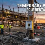 temporary power pole rental
